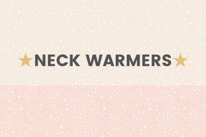Collection of ski winter womens super soft fleece and sparkly neck warmers designed to be taken off with a ski helmet on flashtag.me