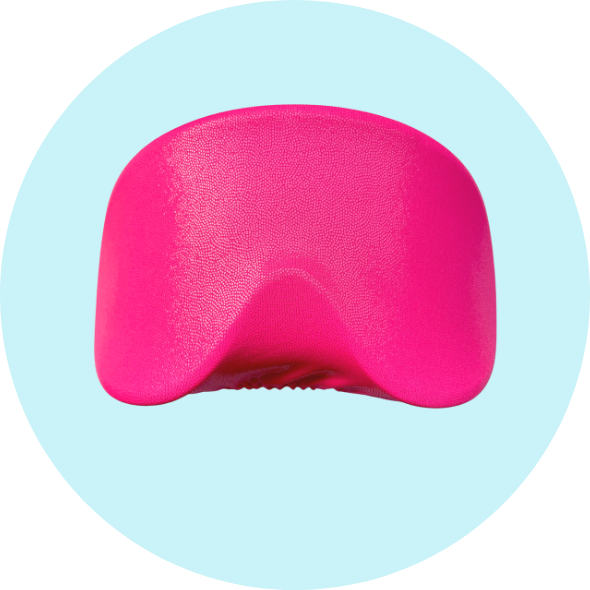 Adult winter snow ski sparkly waterproof goggle cover flashtag.me fluoro pink on cover 