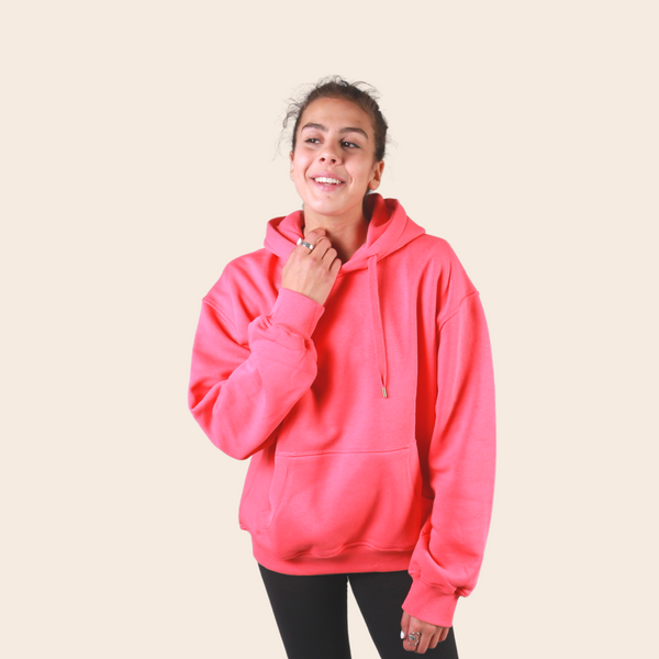 Pink peach hoodie hotsell