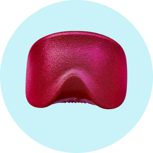 Adult winter snow ski sparkly waterproof goggle cover flashtag.me pomegranate red on cover 